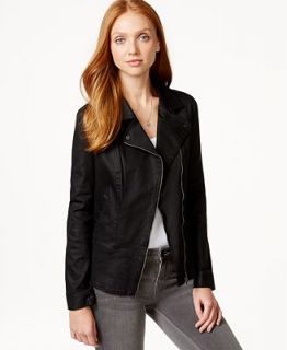 DKNY Jeans Twill Moto Jacket   Jackets & Blazers   Women