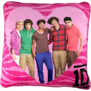 One Direction Zebra Heart Decorative Pillow