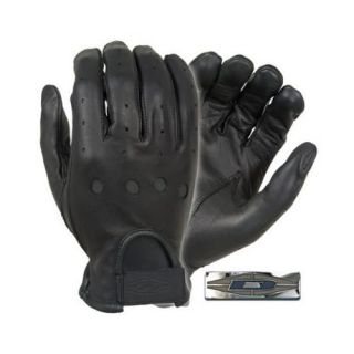 Damascus D22 Leather Driving Gloves Full Finger Unlined, XX Large, Black