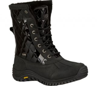 Womens UGG Adirondack II Quilted Boot   Black Patent