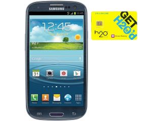 Samsung Galaxy S III I747 Blue 16GB 4G LTE Android Phone + H2O $50 SIM Card