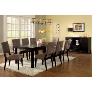 Furniture of America Catherine Espresso 7 pc Dining Set with Removable