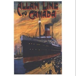 Allan Line To Canada Poster Print (24 x 37)