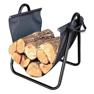 Firewood Log Holder with Canvas Carrier