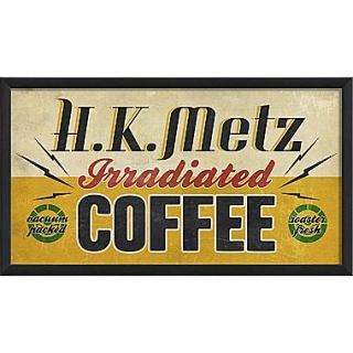The Artwork Factory HK Metz Irradiated Coffee Framed Vintage Advertisment