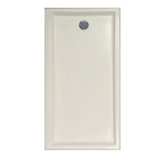 Hydro Systems Roll In 60 in. x 50 in. Single Threshold Shower Base in Biscuit HPA6050RB