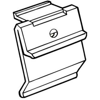FFR Merchandising Fold N Hold Shelf Channel Flush Polypropylene Sign Holder, 1.75, 94/Pack