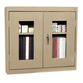 Sandusky 26 in. H x 30 in. W x 12 in. D Clear View Wall Cabinet in Tropic Sand WA1V301226 04