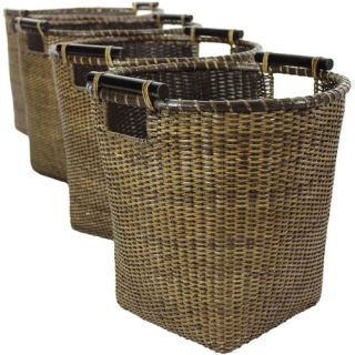 Oriental Furniture Rattan Storage Basket