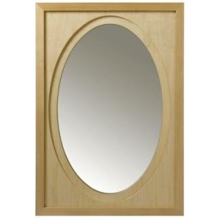 Porcher Ovale 32 in. L x 22 in. W Framed Wall Mirror in Wenge DISCONTINUED 83940 00.610