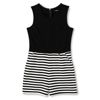 Girls Penelope Tree by Miss Behave Striped Romper