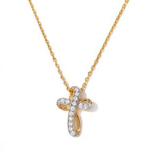 Absolute™ Twist Design Cross Pendant with 17 3/4" Chain   7824843