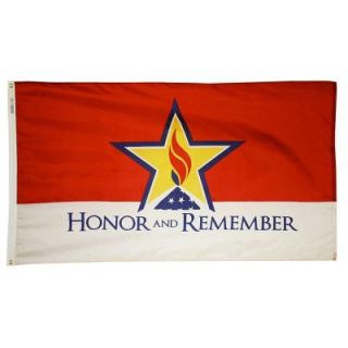 Annin Flagmakers 4 ft. x 6 ft. Honor and Remember Nylon Flag with Heading and 2 Grommets 3014