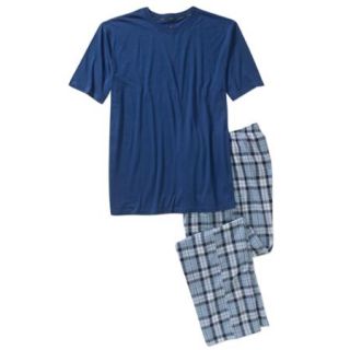 Hanes Men's Short Sleeve Crew Top and Woven Pant Sleep Set