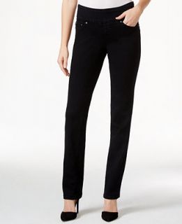 JAG Peri Straight Leg Pull On Black Void Wash Jeans   Jeans   Women