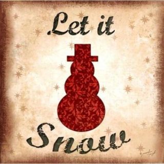 Let it Snow Poster Print by Jennifer Pugh (12 x 12)