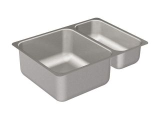 MOEN 22239 Camelot Stainless steel 20 gauge double bowl sink