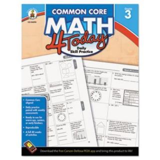 Carson dellosa Common Core Math 4 Today Grade 3 Workbook Education Printed Book For Mathematics   English   96 Pages (104592)