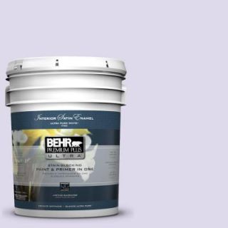 BEHR Premium Plus Ultra 5 gal. #640A 2 Misty Violet Satin Enamel Interior Paint 775005