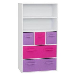 4D Concepts 4 Shelf Girls Storage Bookcase 12455