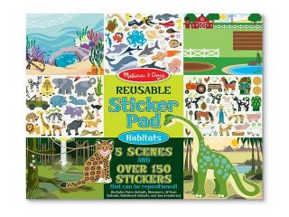 Melissa & Doug Habitat Reusable Sticker Pad (150+ stickers)