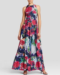 Kay Unger Gown   Sleeveless Floral Organza