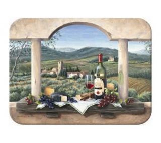 Tuftop Wine Country Tempered Glass Kitchen Board —