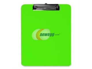Plastic Clipboard,w/ Flat Clip,9"x12",Neon Green SPR01867