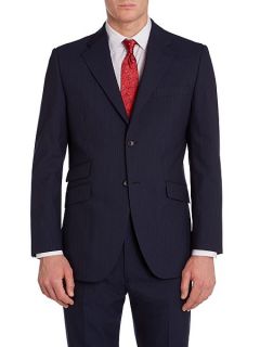 Howick Tailored Branson Fine Stripe Suit Jacket Navy