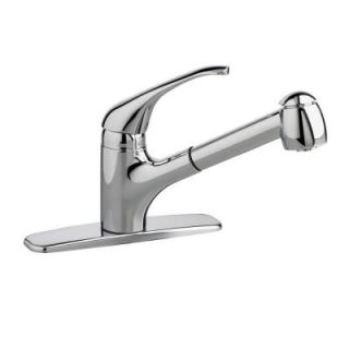 American Standard Reliant Plus Single Handle Pull Out Sprayer Kitchen Faucet in Polished Chrome 4205104F15.002