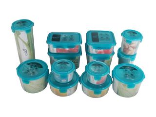 Lock&Lock ZZF120G13 0.05g BPA free Airtight container 26Piece set / 13containers Green