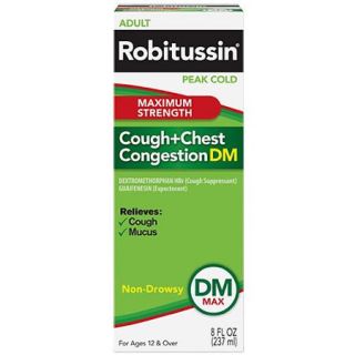 Robitussin Maximum Strength Cough + Chest Congestion DM Non Drowsy Liquid 8 fl oz