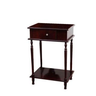 Frenchi Home Furnishing Rectangle Cherry Side Table H 113