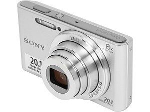 SONY Cyber shot W830 Silver 20.1MP 8X Optical Zoom 25mm Wide Angle Digital Camera