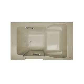 Jacuzzi Finestra Almond Acrylic Rectangular Walk in Bathtub with Right Hand Drain (Common: 30 in x 60 in; Actual: 38.5 in x 30 in x 60 in)