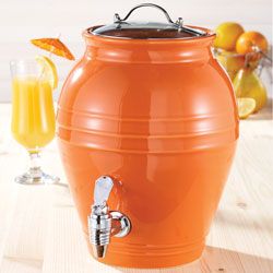 American Atelier Honey Pot Orange Peel 203 oz Beverage Dispenser