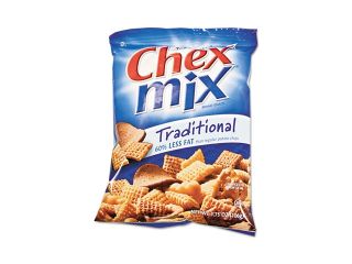 General Mills SN35181 Chex Mix, Traditional Flavor Trail Mix, 3.75oz Bag, 8 Bags/Box