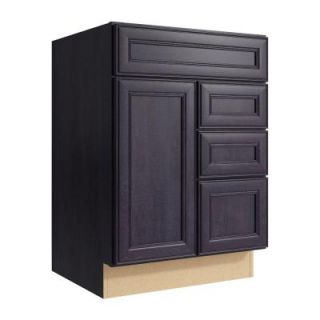 Cardell Boden 24 in. W x 34 in. H Vanity Cabinet Only in Ebon Smoke VCD242134DR3.AF5M7.C64M