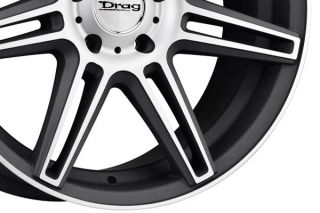 Drag DR59188063573BFM   5 x 4.5 in. Bolt Pattern Flat Black 18" x 8" DR 59 Wheels   Alloy Wheels & Rims