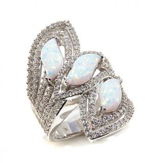 Victoria Wieck Absolute™ Pavé Synthetic Opal Bypass Sterling Silve   7890702