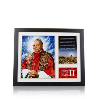 Franklin Mint Canonized Pope John Paul II Framed Photograph   7640963