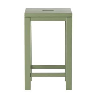 Martha Stewart Living Craft Space Wood Craft Stool in Rhododendron Leaf 1910705600