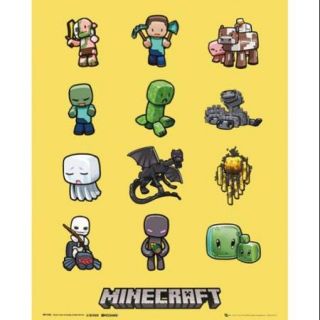 Minecraft Characters Poster Print (24 X 36)
