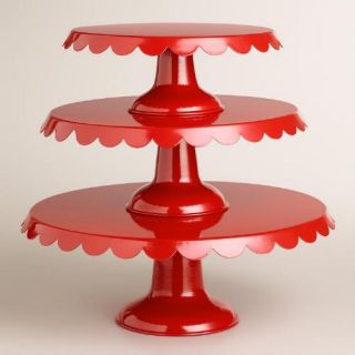 Red Amelie Cake Stands